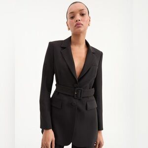 NWT $698 Veronica Beard Ryanne Belted Dickey Jacket